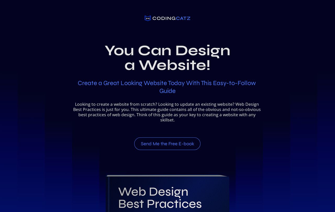Free E-book Opt-in Page