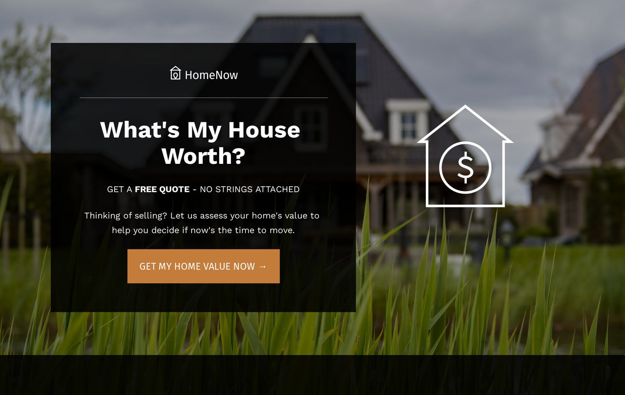 Home Value Opt-in Page